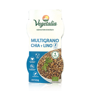Vasito Multigrano Chía Con Lino sin Gluten Eco Vegetalia 2x125 Gr.