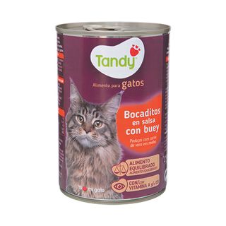 Comida Gato Bocad.Buey Tandy 415G