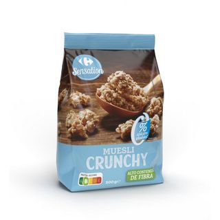 Muesli Crujiente Sin Azúcares Añadidos Carrefour 500 Gr.