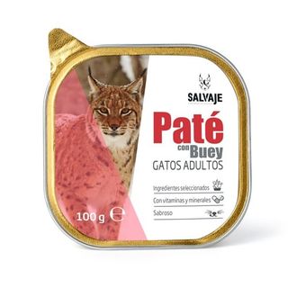 Salvaje Adulto Buey En Paté Tarrina Para Gatos 0.1Kg