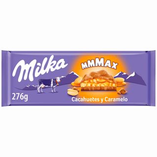 Milka tableta de chocolate con caramelo y cacahuete 276 g