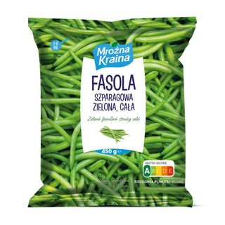 Mroźna Kraina Fasola szparagowa zielona cała mrożona 450 g