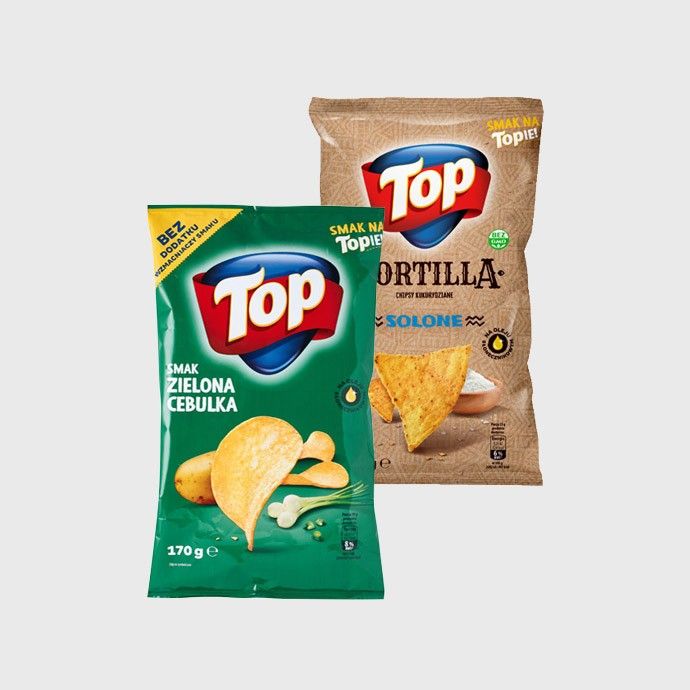 Chipsy, chrupki i popcorn