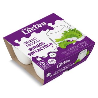 Queso Fresco Sin Lactosa Dia Láctea Tarrina 4 X 62.5 G