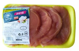 Sznycel z indyka tacka, waga od 0,39 kg