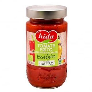 Tomate Frito Con Pimiento Asado Ecológico Hida Sin Gluten Tarro 350 G.