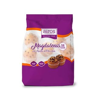 Magdalenas Airos Pepitas Choco Sin Gluten 210 G