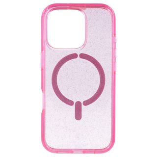 Funda Purpurina Rosa Compatible con MagSafe para iPhone 16 Pro