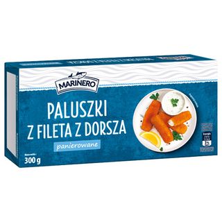 Marinero Paluszki z fileta z dorsza, panierowane, 300 g