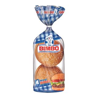 Pan Burguer Maxi 4 Unid Bimbo 300 G