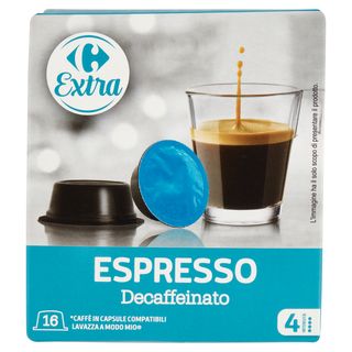 Carrefour Extra Espresso Decaffeinato 16 X 7,5 G