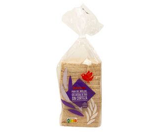 Pan de Molde Integral sin Corteza Producto Alcampo 450 G.