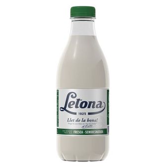 Leche Letona Fresca Semidesnatada 1 L
