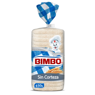 Pan Bimbo Sin Corteza 450Gr