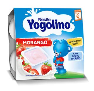 SOBREMESA LÁCTEA NESTLÉ YOGOLINO MORANGO 4X100G