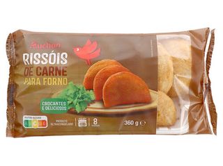 RISSÓIS CARNE AUCHAN:P/ FORNO 8UN 360G
