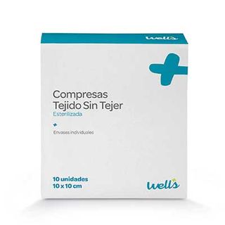 Gasa Tnt Esterilizada 7,5X7,5Cm 10 Unidades Wells (5600954002416)
