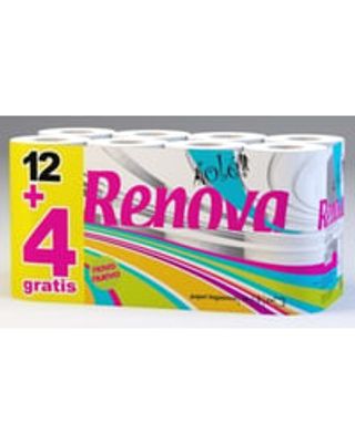 Papel higiénico Renova 12+4 unidades