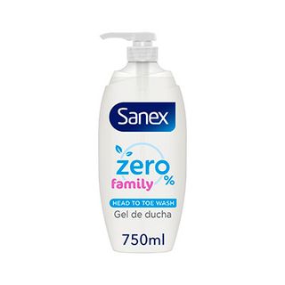 Gel de Ducha Zero % Family Sanex Dosificador 750 Ml. (8718951387966)