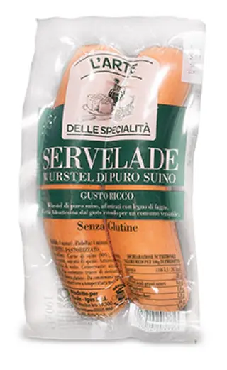 Servelade wurstel di puro suino