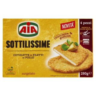 Aia Sottilissime Cotolette Di Filetti Di Pollo Surgelato 280 G - 160943