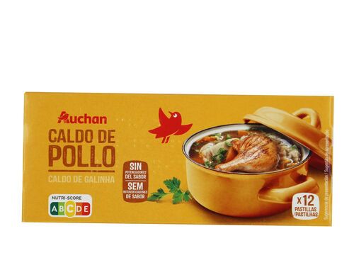 CALDO AUCHAN GALINHA 12UN 120G
