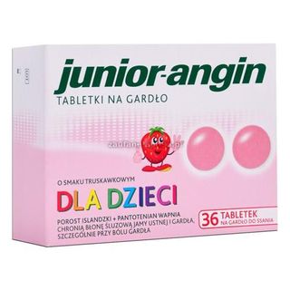 Junior angin, tabletki na gardło, 36 szt.