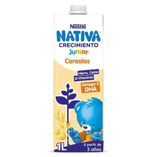 Bebida Láctea Junior De Crecimiento Con Cereales +3 Años Nativa 1 L