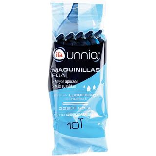 UNNIA Maquinilla Desechable 2 Hojas 10 Unidades