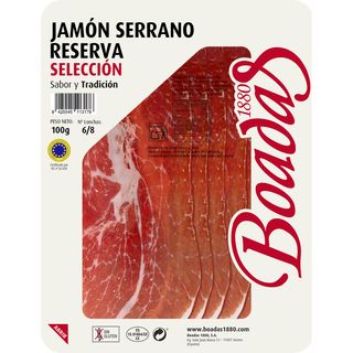 Boadas jamón serrano reserva salamanca lonchas 100 gr