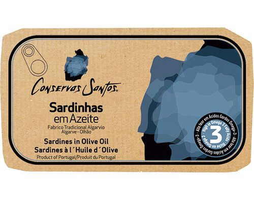 SARDINHA CAMPOS SANTOS EM AZEITE 120(90)G