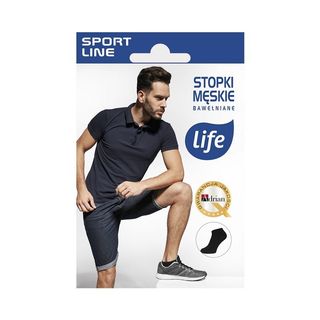 Life Męskie stopki bawełniane, białe, rozm. 43-46