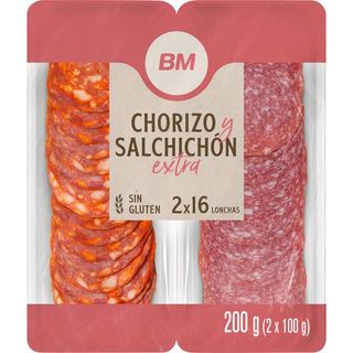 BM Chorizo Y Salchichón Extra 2X100 G