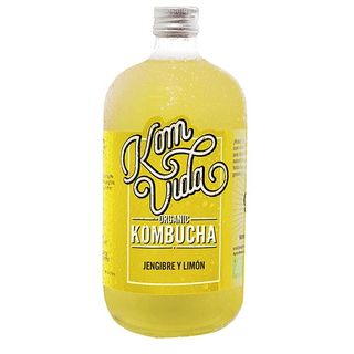 Kombucha Jengibre Y Limón Komvida Eco 750 Ml.