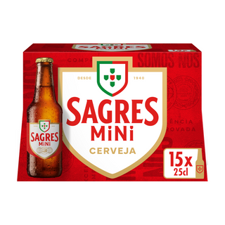 Sagres Cerveja Branca 15x25cl