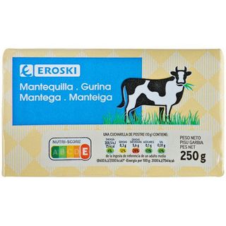 Mantequilla Eroski, Pastilla 250 Gr. (15636475)