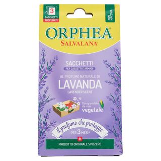 Orphea Salvalana Sacchetti Per Cassetti E Armadi Al Profumo Naturale Di Lavanda Maillette 3 Pz