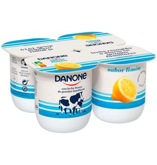 Yogur Danone Sabor Limón 4 Uds.
