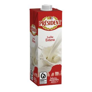 Leche President Entera Brik Litro