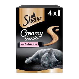 Sheba snack gatto creamy snack salmone 4x12g 4x12g