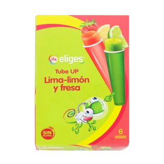 IFA ELIGES Helado Tube Up Lima Limón Y Fresa, Pk-6