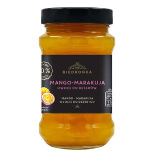 Biedronka Owoce do deserów mango-marakuja 410 g