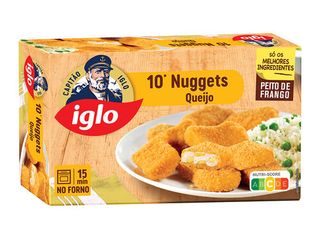 NUGGETS IGLO CAPITÃO FRANGO E QUEIJO 10UN 208G