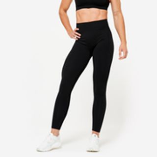 Leggings Mujer Negro Talle Alto Sin Costuras Efecto Push Up.S Negro