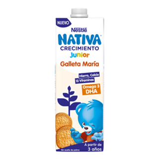 Leche Junior 2+ Crecimiento Con Galleta Nestle 1L.