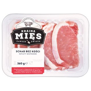 Kraina Mięs Schab b/k, kotlety wieprzowe, opak. ok. 360 g