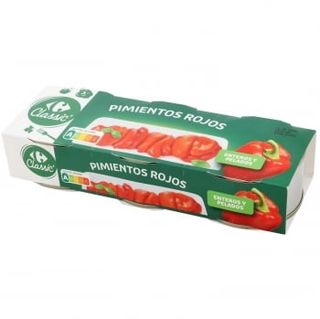 Pimientos Asados En Tiras Classic Carrefour 3 Uds. De 60 G.