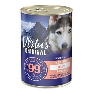 Virtus wild taste dog lattina 400g salmone