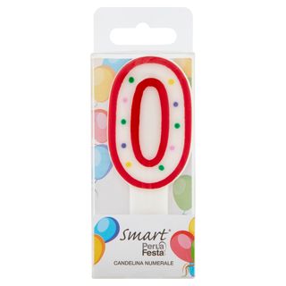Smart PerLa Festa Candelina Numerale 0 1 pz