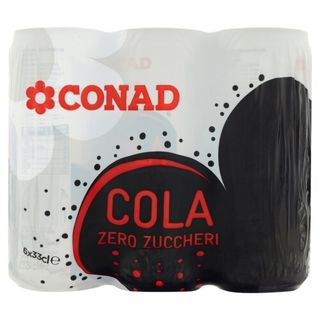 CONAD Cola Zero Zuccheri 6 x 33 cl - 8003170074606
